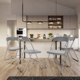 Set of 4 & 6 Padded Ripcord Folding Chairs