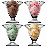 Fluted Flower Shaped Ice Cream Glasses