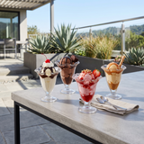 Fluted Flower Shaped Ice Cream Glasses