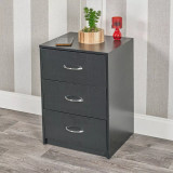 4 Piece Modern Bedroom Set Wardrobe Chest & Bedside Cabinets