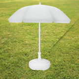 20L Rattan Garden Patio Parasol Base & Umbrella Stand