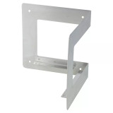 Stainless Steel Wall Shelf with Double Metal Brackets - 60x23.5cm