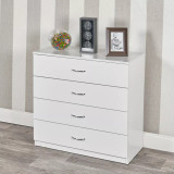3 Piece Bedroom Furniture Set Wardrobe 4 Drawer Chest Bedside Table