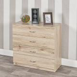 3 Piece Bedroom Furniture Set Wardrobe 4 Drawer Chest Bedside Table