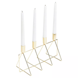 4 Four Tapered Candles - Candle Holder