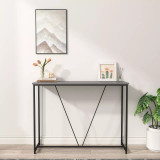 Modern Industrial Wood & Metal Entryway Console Table 100cm
