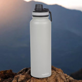 1L Stainless Steel Flask, Double-Walled Insulated, Travel & Camping Bottle