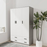 Tripoli 3 Door 4 Drawer Wardrobe Bedroom Furniture- 180x108x46cm