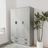 Tripoli 3 Door 4 Drawer Wardrobe Bedroom Furniture- 180x108x46cm