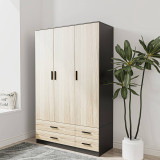 Tripoli 3 Door 4 Drawer Wardrobe Bedroom Furniture- 180x108x46cm