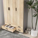 Tripoli 3 Door 4 Drawer Wardrobe Bedroom Furniture- 180x108x46cm