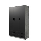 Tripoli 3 Door 4 Drawer Wardrobe Bedroom Furniture- 180x108x46cm