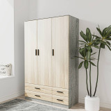 Tripoli 3 Door 4 Drawer Wardrobe Bedroom Furniture- 180x108x46cm