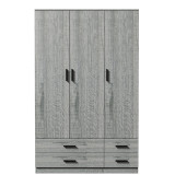 Tripoli 3 Door 4 Drawer Wardrobe Bedroom Furniture- 180x108x46cm