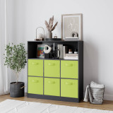 Wide 7 Cube Bookcase Wooden Storage Unit