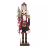 60cm Tall Wooden Look Christmas Nutcracker Soldier