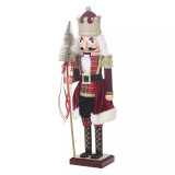60cm Tall Wooden Look Christmas Nutcracker Soldier
