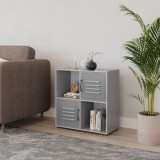 4 -Cube Shelving Unit With Metal Doors - Square
