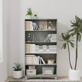 5-Tier Wooden Bookcase, 150x80cm Storage Shelf with Legs