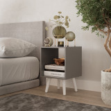 Cube Display Cabinet with Scandinavian Legs