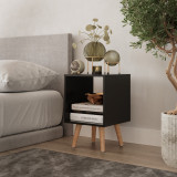 Cube Display Cabinet with Scandinavian Legs