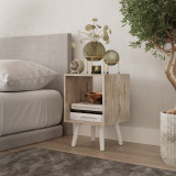Cube Display Cabinet with Scandinavian Legs