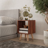 Cube Display Cabinet with Scandinavian Legs