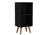 2-Tier Cube  Display Cabinet with Scandinavian Legs