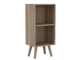 2-Tier Cube  Display Cabinet with Scandinavian Legs