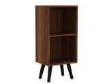 2-Tier Cube  Display Cabinet with Scandinavian Legs