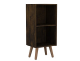 2-Tier Cube  Display Cabinet with Scandinavian Legs