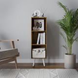 3-Tier Cube Display Cabinet with Scandinavian Legs