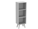 3-Tier Cube Display Cabinet with Scandinavian Legs