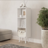 3-Tier Cube Display Cabinet with Scandinavian Legs