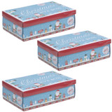 Small Santa Gift Storage Boxes - 21x32x11cm