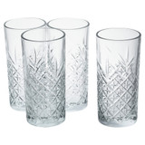 Timeless Carafe Jug & 4 Drinking Glasses