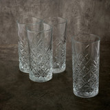 Timeless Carafe Jug & 4 Drinking Glasses