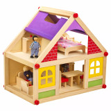 Kids Wooden Doll House Furniture Set