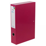 10Pk  A4 Colored Box Files with Clip