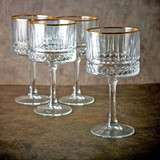 Elysia Cocktail Goblets With Gold Rim Sets 500ml