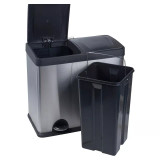 48L Stainless Steel Pedal Recycling Bin