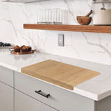 44cm Bamboo Counter Edge Chopping Board Butcher Block