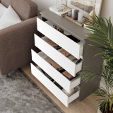 Modern Chest Of 4 Drawers Bedroom Storage