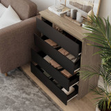 Modern Chest Of 4 Drawers Bedroom Storage