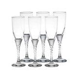 150ml Twist Stem Champagne Flute Glasses