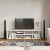 Large Abstract TV Stand and Coffee Table with Storage