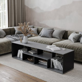 Large Abstract TV Stand and Coffee Table with Storage