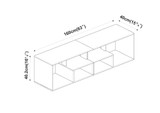 Large Abstract TV Stand and Coffee Table with Storage