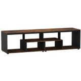 Large Abstract TV Stand and Coffee Table with Storage