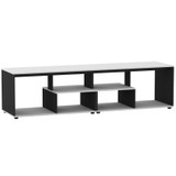 Large Abstract TV Stand and Coffee Table with Storage